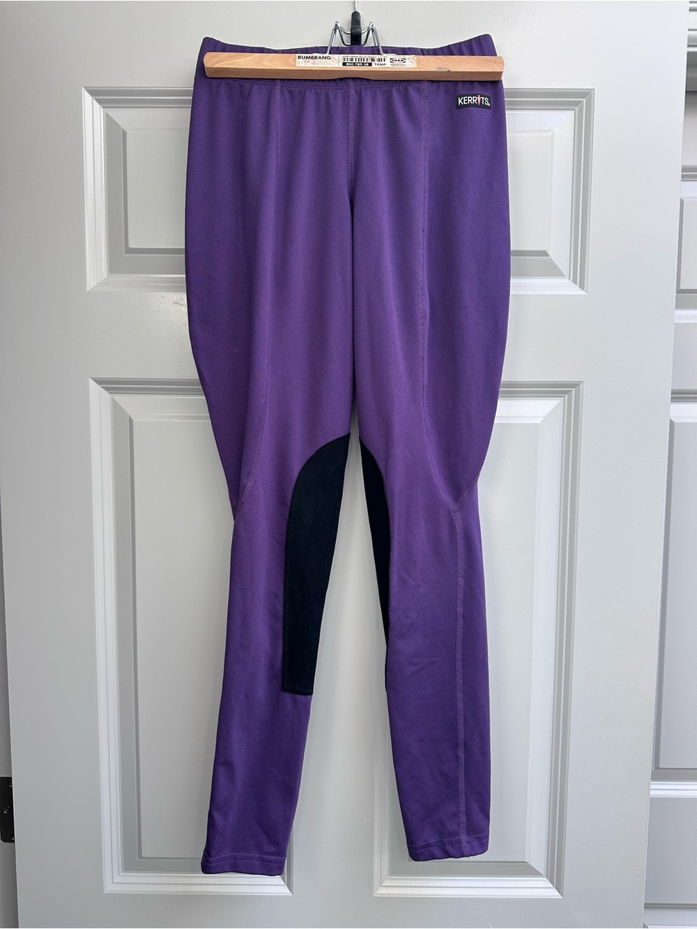 Kerrits Purple Women’s ' Riding Leggings with Black Patch